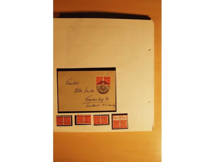1945/46, Altdöbern bis Westerstede, meist postfrische/ungebrauchte und gestempelte Sammlung der kleineren Gebiete mit vielen 