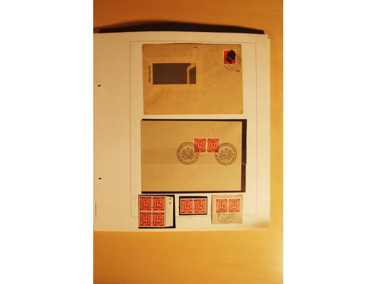 1945/46, Altdöbern bis Westerstede, meist postfrische/ungebrauchte und gestempelte Sammlung der kleineren Gebiete mit vielen 