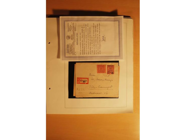 1945/46, Altdöbern bis Westerstede, meist postfrische/ungebrauchte und gestempelte Sammlung der kleineren Gebiete mit vielen 