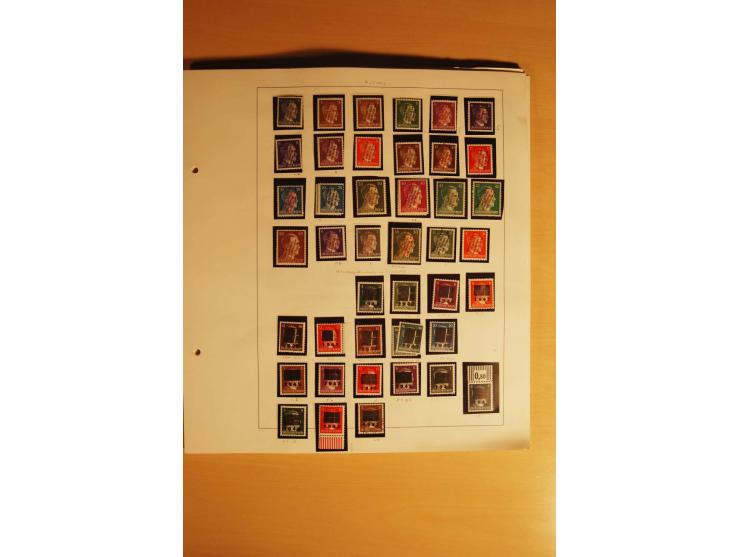 1945/46, Altdöbern bis Westerstede, meist postfrische/ungebrauchte und gestempelte Sammlung der kleineren Gebiete mit vielen 