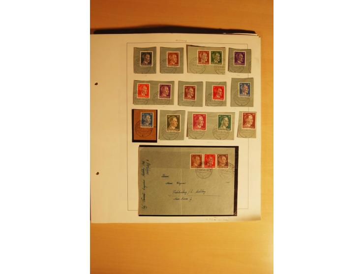 1945/46, Altdöbern bis Westerstede, meist postfrische/ungebrauchte und gestempelte Sammlung der kleineren Gebiete mit vielen 