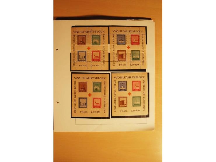 1945/46, Altdöbern bis Westerstede, meist postfrische/ungebrauchte und gestempelte Sammlung der kleineren Gebiete mit vielen 