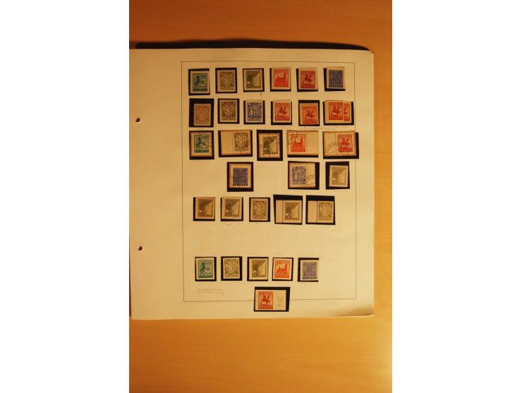 1945/46, Altdöbern bis Westerstede, meist postfrische/ungebrauchte und gestempelte Sammlung der kleineren Gebiete mit vielen 