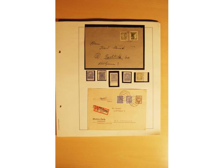 1945/46, Altdöbern bis Westerstede, meist postfrische/ungebrauchte und gestempelte Sammlung der kleineren Gebiete mit vielen 