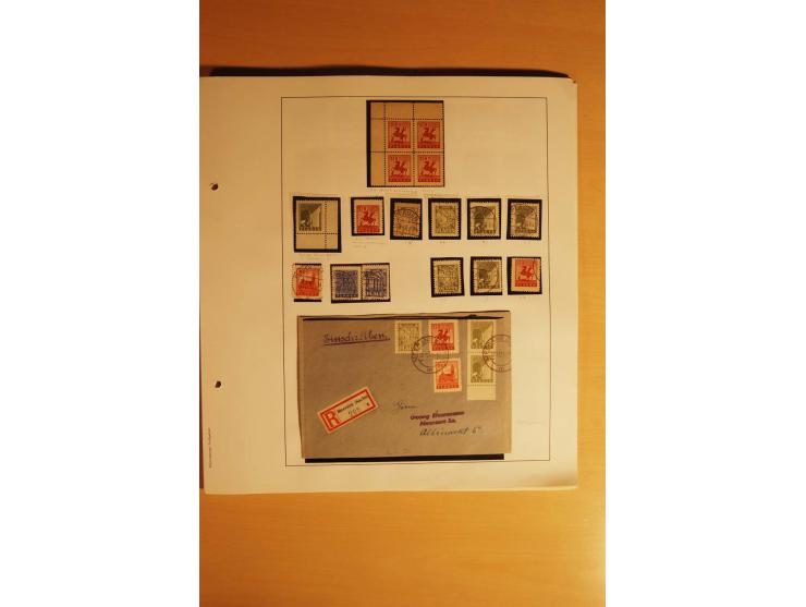 1945/46, Altdöbern bis Westerstede, meist postfrische/ungebrauchte und gestempelte Sammlung der kleineren Gebiete mit vielen 