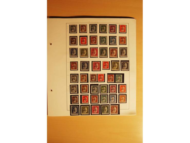 1945/46, Altdöbern bis Westerstede, meist postfrische/ungebrauchte und gestempelte Sammlung der kleineren Gebiete mit vielen 