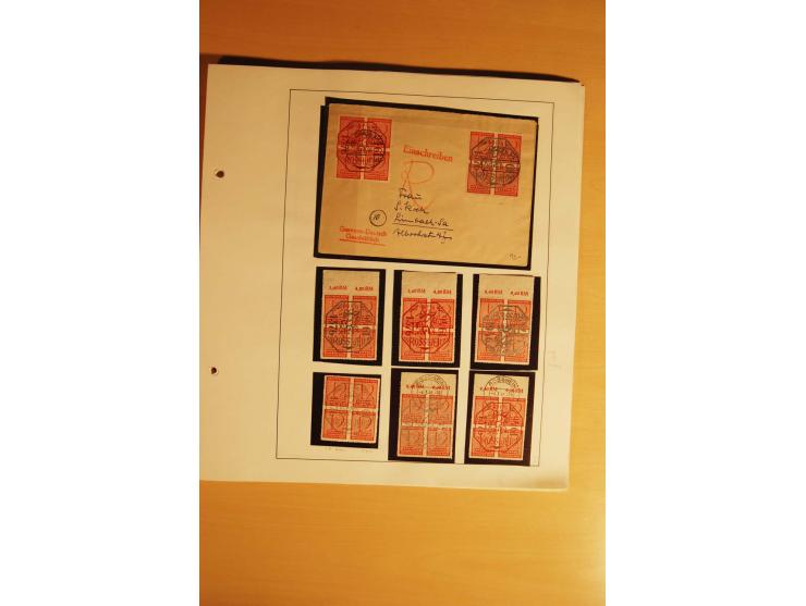 1945/46, Altdöbern bis Westerstede, meist postfrische/ungebrauchte und gestempelte Sammlung der kleineren Gebiete mit vielen 