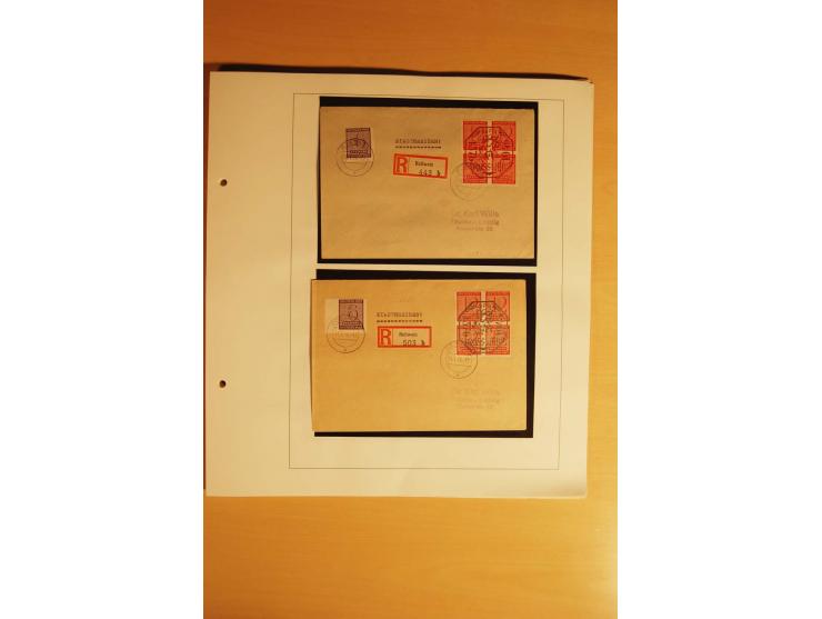 1945/46, Altdöbern bis Westerstede, meist postfrische/ungebrauchte und gestempelte Sammlung der kleineren Gebiete mit vielen 