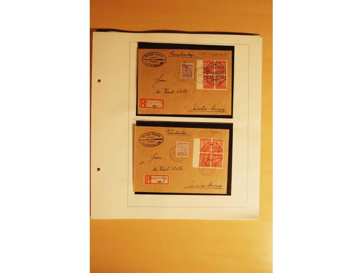 1945/46, Altdöbern bis Westerstede, meist postfrische/ungebrauchte und gestempelte Sammlung der kleineren Gebiete mit vielen 
