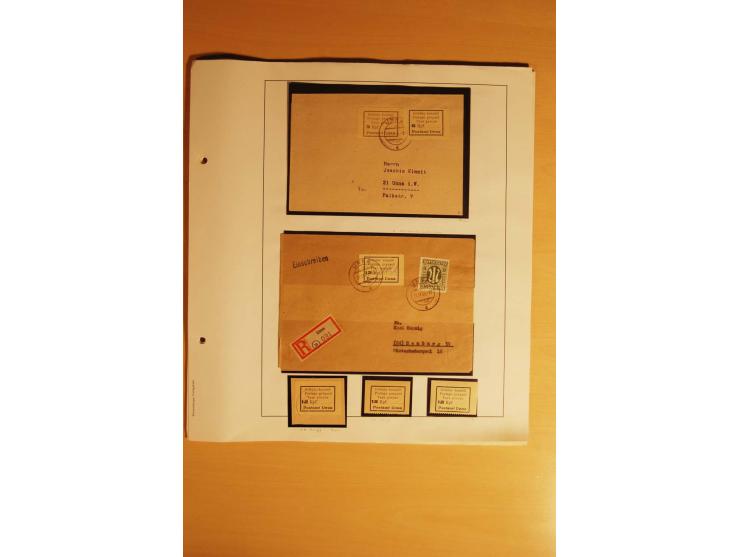 1945/46, Altdöbern bis Westerstede, meist postfrische/ungebrauchte und gestempelte Sammlung der kleineren Gebiete mit vielen 
