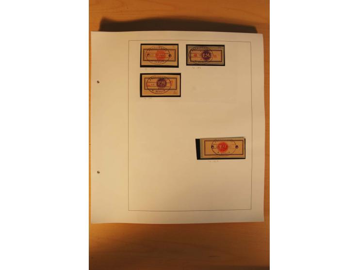 FREDERSDORF: 1945, umfangreicher Sammlungsbestand auf Albenblättern mit auch schönen Briefstücken und Briefen/Karten, dabei v