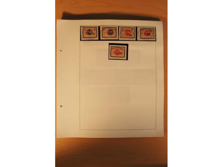FREDERSDORF: 1945, umfangreicher Sammlungsbestand auf Albenblättern mit auch schönen Briefstücken und Briefen/Karten, dabei v