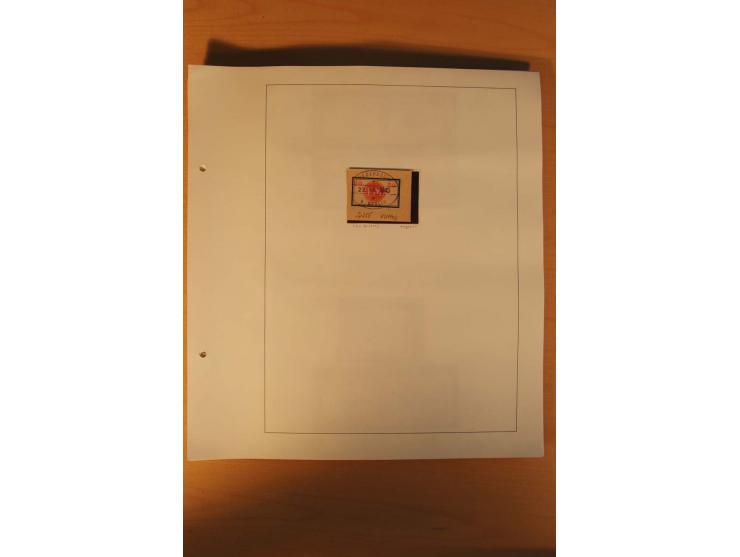 FREDERSDORF: 1945, umfangreicher Sammlungsbestand auf Albenblättern mit auch schönen Briefstücken und Briefen/Karten, dabei v