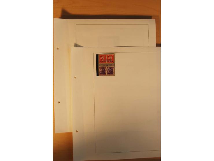 FREDERSDORF: 1945, umfangreicher Sammlungsbestand auf Albenblättern mit auch schönen Briefstücken und Briefen/Karten, dabei v