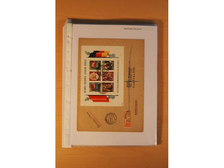 1949/90, postfrische und gestempelte stark spezialisierte Sammlung mit zahlreichen Abarten, Typen, Plattenfehlern und Zusamme