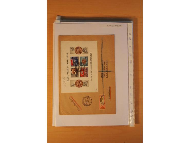 1949/90, postfrische und gestempelte stark spezialisierte Sammlung mit zahlreichen Abarten, Typen, Plattenfehlern und Zusamme