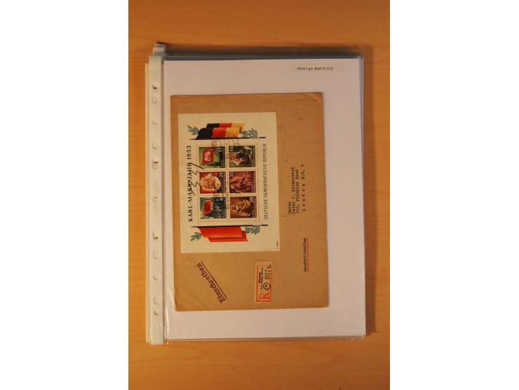 1949/90, postfrische und gestempelte stark spezialisierte Sammlung mit zahlreichen Abarten, Typen, Plattenfehlern und Zusamme