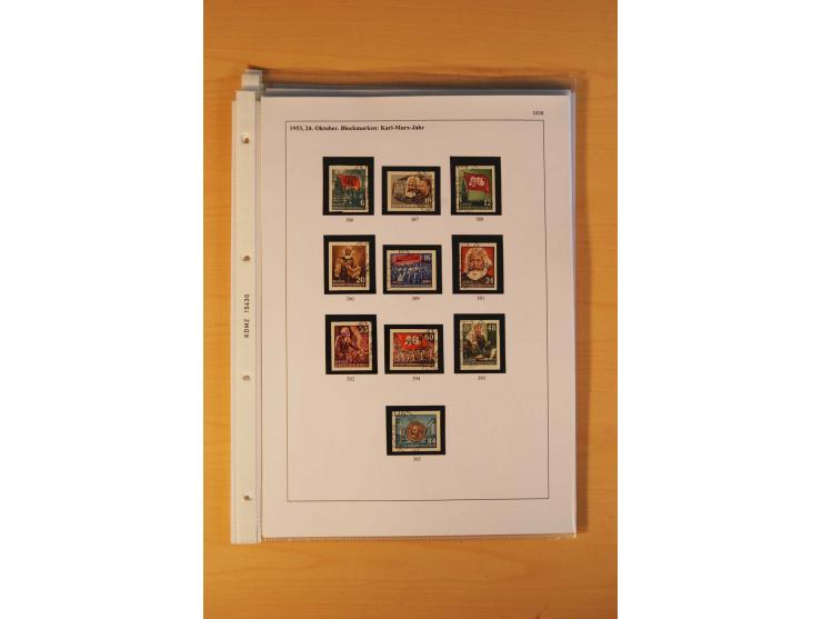 1949/90, postfrische und gestempelte stark spezialisierte Sammlung mit zahlreichen Abarten, Typen, Plattenfehlern und Zusamme