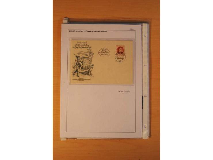 1949/90, postfrische und gestempelte stark spezialisierte Sammlung mit zahlreichen Abarten, Typen, Plattenfehlern und Zusamme