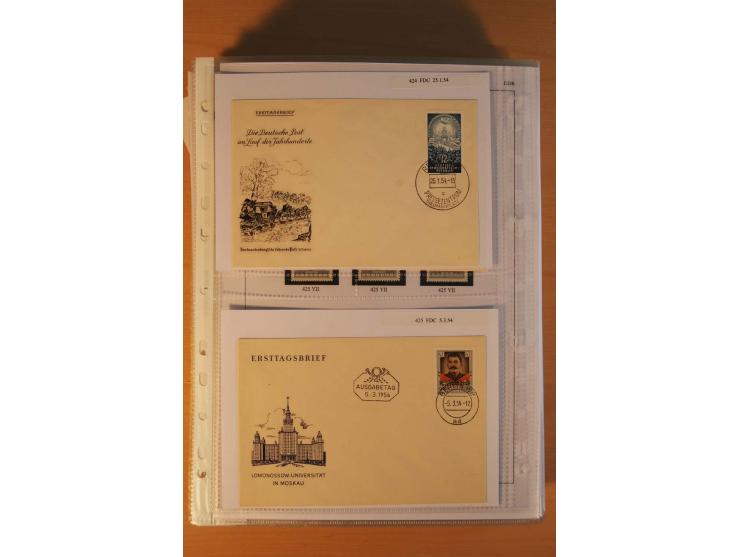 1949/90, postfrische und gestempelte stark spezialisierte Sammlung mit zahlreichen Abarten, Typen, Plattenfehlern und Zusamme
