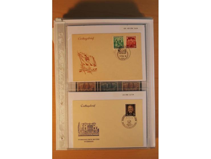 1949/90, postfrische und gestempelte stark spezialisierte Sammlung mit zahlreichen Abarten, Typen, Plattenfehlern und Zusamme