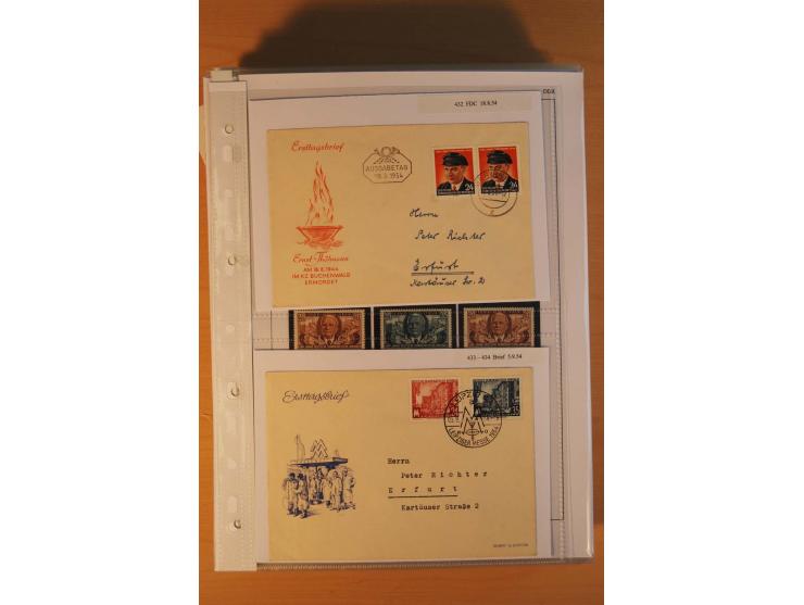 1949/90, postfrische und gestempelte stark spezialisierte Sammlung mit zahlreichen Abarten, Typen, Plattenfehlern und Zusamme