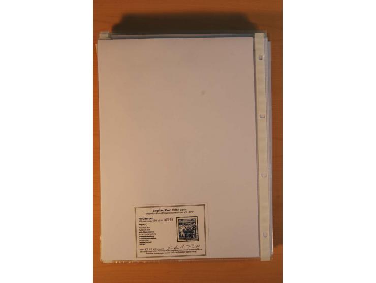 1949/90, postfrische und gestempelte stark spezialisierte Sammlung mit zahlreichen Abarten, Typen, Plattenfehlern und Zusamme