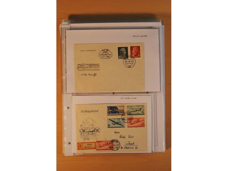 1949/90, postfrische und gestempelte stark spezialisierte Sammlung mit zahlreichen Abarten, Typen, Plattenfehlern und Zusamme