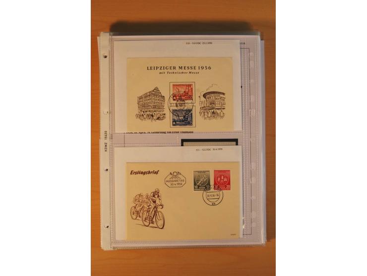 1949/90, postfrische und gestempelte stark spezialisierte Sammlung mit zahlreichen Abarten, Typen, Plattenfehlern und Zusamme