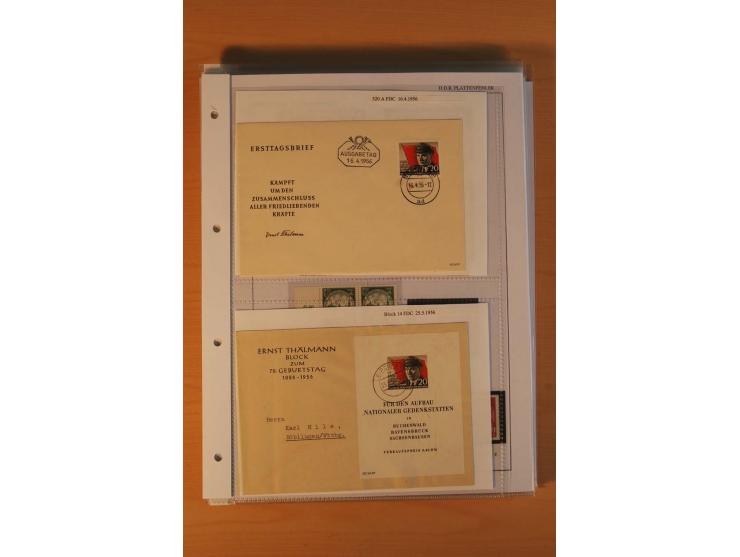1949/90, postfrische und gestempelte stark spezialisierte Sammlung mit zahlreichen Abarten, Typen, Plattenfehlern und Zusamme
