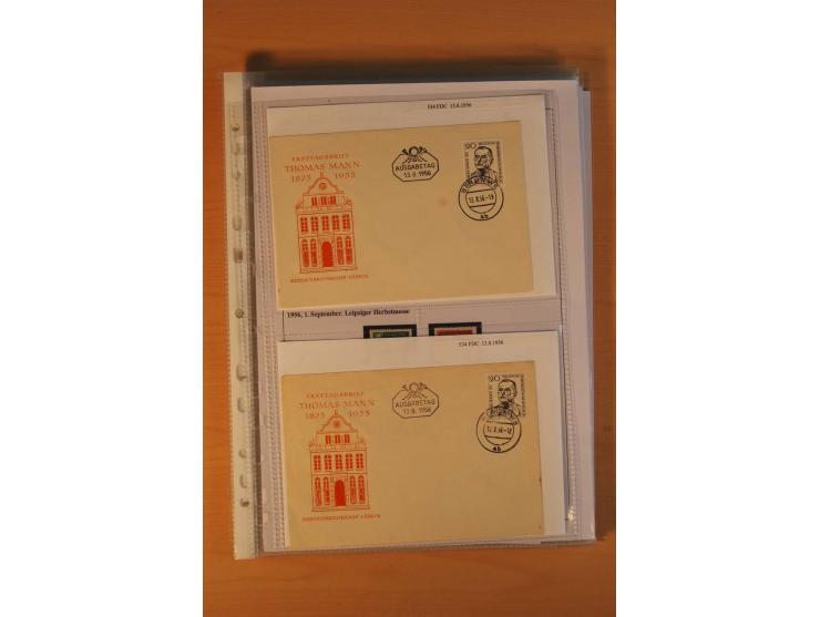 1949/90, postfrische und gestempelte stark spezialisierte Sammlung mit zahlreichen Abarten, Typen, Plattenfehlern und Zusamme