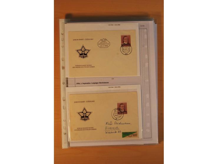 1949/90, postfrische und gestempelte stark spezialisierte Sammlung mit zahlreichen Abarten, Typen, Plattenfehlern und Zusamme