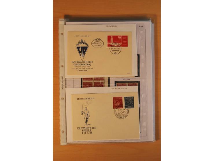 1949/90, postfrische und gestempelte stark spezialisierte Sammlung mit zahlreichen Abarten, Typen, Plattenfehlern und Zusamme