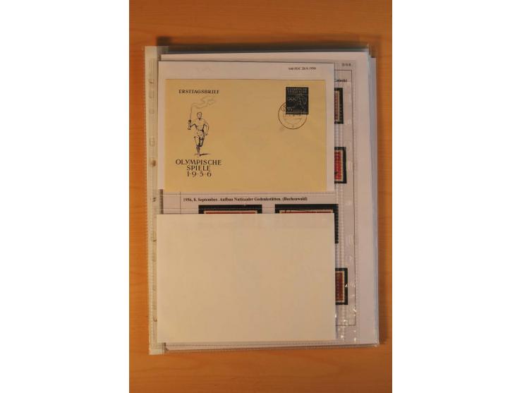 1949/90, postfrische und gestempelte stark spezialisierte Sammlung mit zahlreichen Abarten, Typen, Plattenfehlern und Zusamme