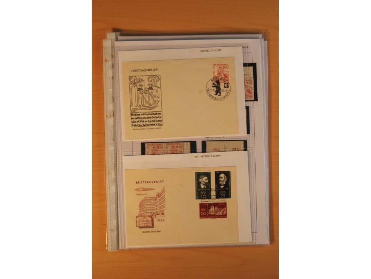 1949/90, postfrische und gestempelte stark spezialisierte Sammlung mit zahlreichen Abarten, Typen, Plattenfehlern und Zusamme