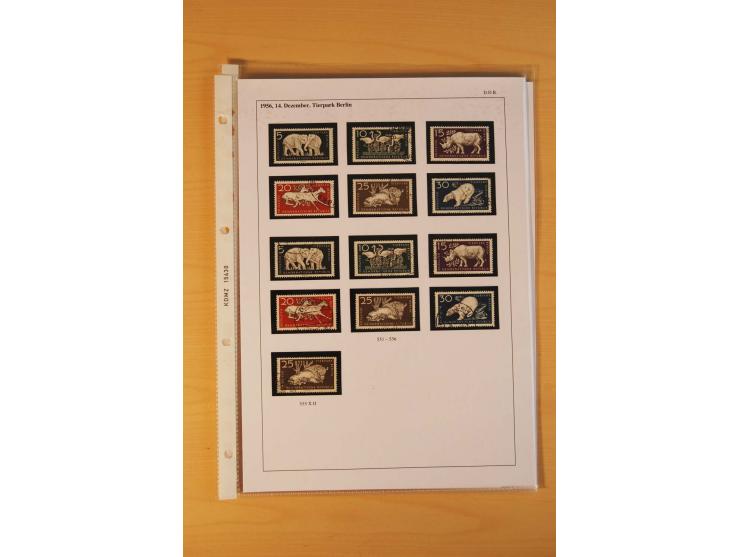 1949/90, postfrische und gestempelte stark spezialisierte Sammlung mit zahlreichen Abarten, Typen, Plattenfehlern und Zusamme