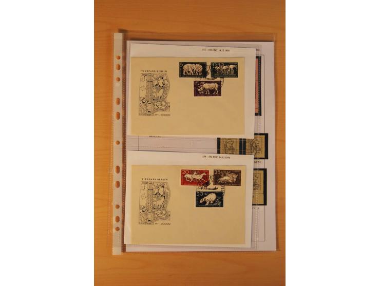 1949/90, postfrische und gestempelte stark spezialisierte Sammlung mit zahlreichen Abarten, Typen, Plattenfehlern und Zusamme