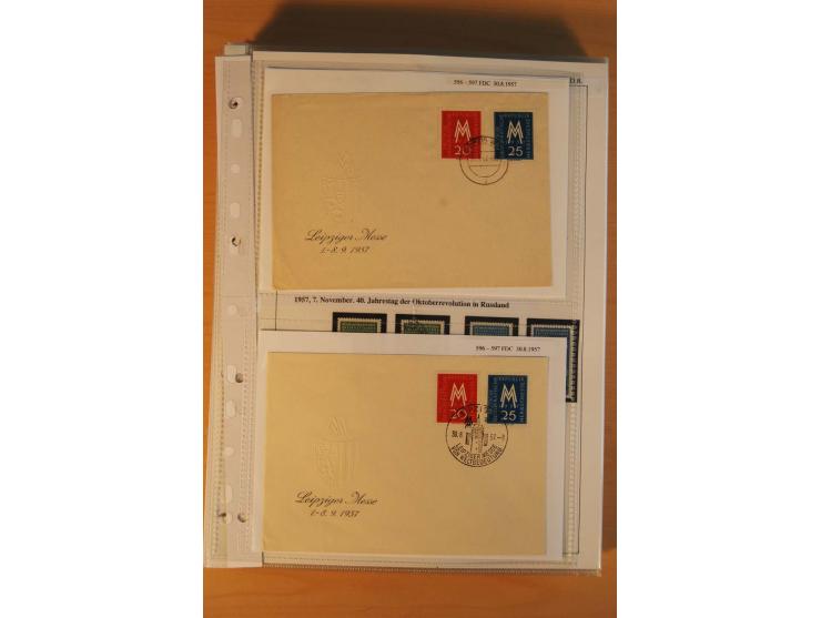 1949/90, postfrische und gestempelte stark spezialisierte Sammlung mit zahlreichen Abarten, Typen, Plattenfehlern und Zusamme