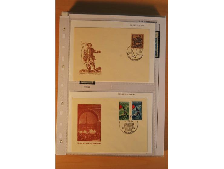 1949/90, postfrische und gestempelte stark spezialisierte Sammlung mit zahlreichen Abarten, Typen, Plattenfehlern und Zusamme