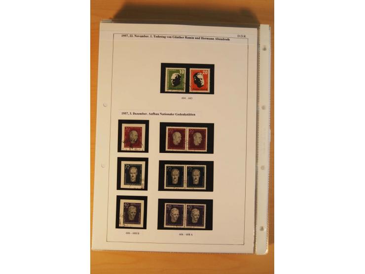1949/90, postfrische und gestempelte stark spezialisierte Sammlung mit zahlreichen Abarten, Typen, Plattenfehlern und Zusamme
