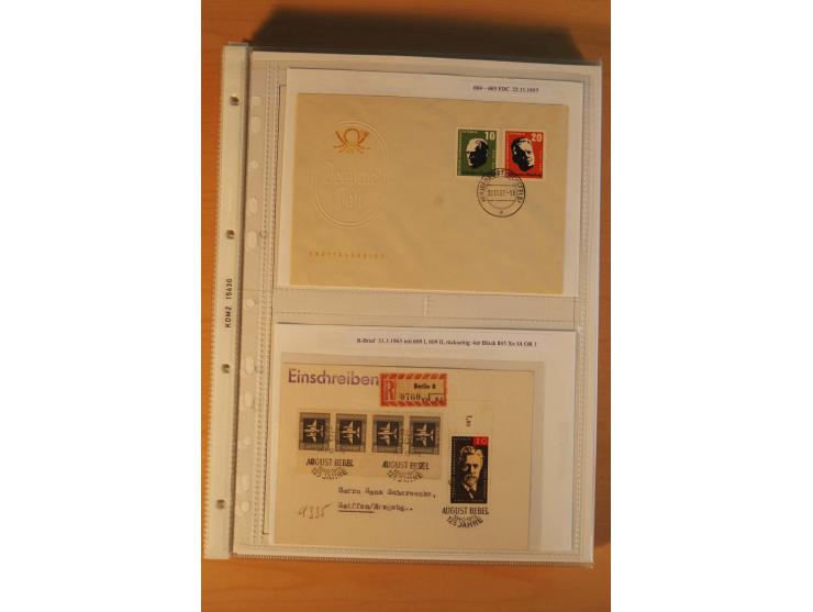 1949/90, postfrische und gestempelte stark spezialisierte Sammlung mit zahlreichen Abarten, Typen, Plattenfehlern und Zusamme