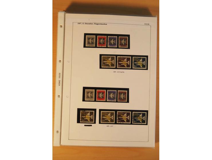 1949/90, postfrische und gestempelte stark spezialisierte Sammlung mit zahlreichen Abarten, Typen, Plattenfehlern und Zusamme