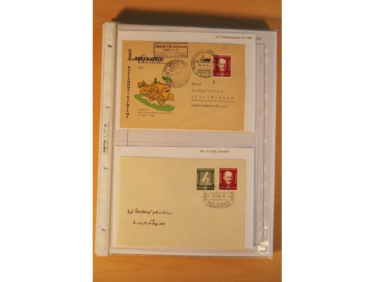 1949/90, postfrische und gestempelte stark spezialisierte Sammlung mit zahlreichen Abarten, Typen, Plattenfehlern und Zusamme