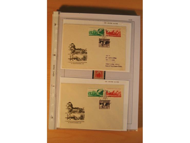 1949/90, postfrische und gestempelte stark spezialisierte Sammlung mit zahlreichen Abarten, Typen, Plattenfehlern und Zusamme