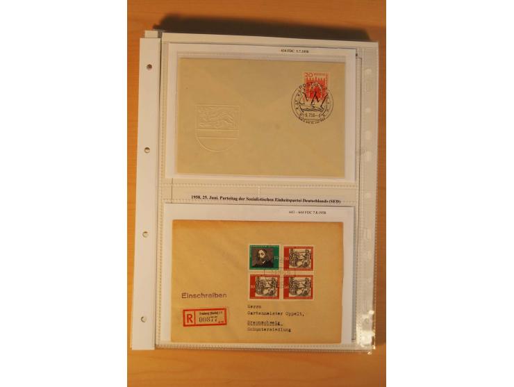 1949/90, postfrische und gestempelte stark spezialisierte Sammlung mit zahlreichen Abarten, Typen, Plattenfehlern und Zusamme