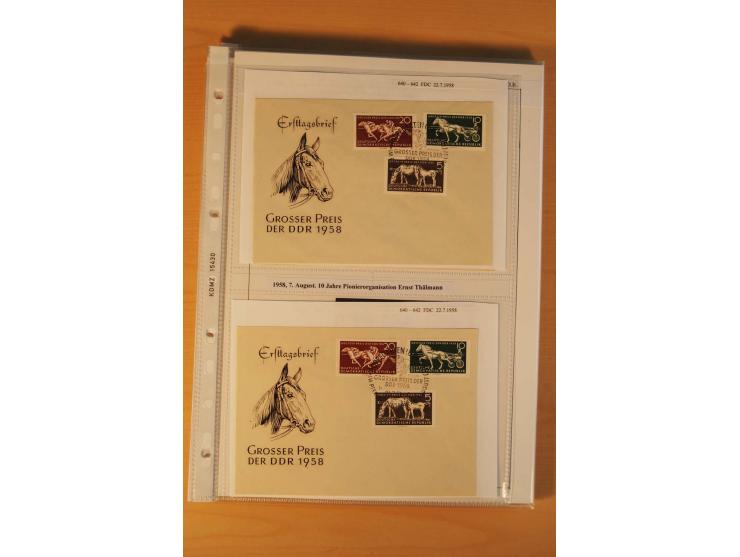1949/90, postfrische und gestempelte stark spezialisierte Sammlung mit zahlreichen Abarten, Typen, Plattenfehlern und Zusamme