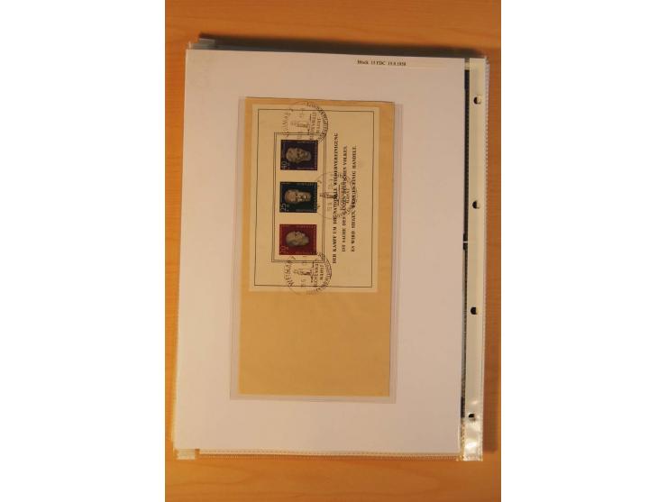 1949/90, postfrische und gestempelte stark spezialisierte Sammlung mit zahlreichen Abarten, Typen, Plattenfehlern und Zusamme