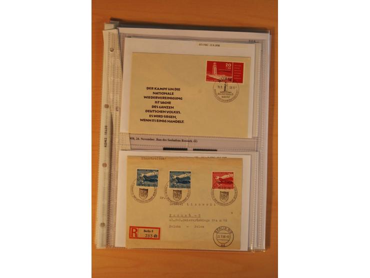 1949/90, postfrische und gestempelte stark spezialisierte Sammlung mit zahlreichen Abarten, Typen, Plattenfehlern und Zusamme