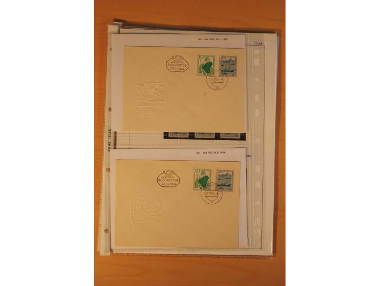 1949/90, postfrische und gestempelte stark spezialisierte Sammlung mit zahlreichen Abarten, Typen, Plattenfehlern und Zusamme