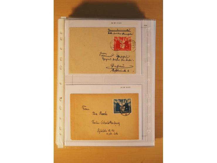 1949/90, postfrische und gestempelte stark spezialisierte Sammlung mit zahlreichen Abarten, Typen, Plattenfehlern und Zusamme